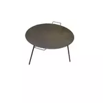 Ploča za pečenje čelična sa 3 noge 50 cm