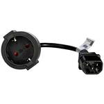 AKYGA 230V IEC Kabel za napajanje Crno 15cm AK-PC-10A