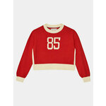 Tommy Hilfiger Džemper 85 Varsity Sweater KG0KG07770 Crvena Regular Fit