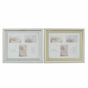 Photo frame DKD Home Decor Crystal polystyrene Golden Silver Traditional 47 x 2 x 40 cm (2 Units)