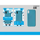 Maskica silikonska za Samsung Galaxy A40 - plava