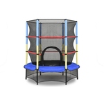 Mini vrtni trampolin s unutarnjom mrežom 140 cm Jump Hero plavo-žuti