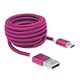 SBOX kabel USB-&gt;Micro USB M/M 1,5m Blister Pink