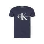 Calvin Klein Jeans Majica morsko plava / siva / bijela