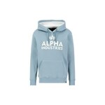 ALPHA INDUSTRIES Sweater majica bazalt siva / bijela