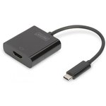 DIGITUS USB 3.1 Type C HDMI transformator Crno 20cm DA-70852