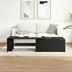 vidaXL Stolić za kavu Crni hrast Drvo 150 x 50 x 35 cm Izdržljiv