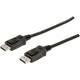 Digitus DisplayPort priključni kabel DisplayPort utikač, DisplayPort utikač 5.00 m crna AK-340103-050-S DisplayPort kabel