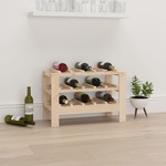 Stalak za vino 61 5x30x42 cm od masivne borovine