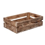AtmoWood Drvena gajba od paljenog drveta 40 x 26 x 12 cm