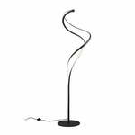 Crna LED stojeća svjetiljka s metalnim sjenilom (visina 160 cm) Nala – Trio Select