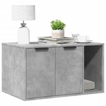 vidaXL Kutija z mačji pijesak boja betona 80x50x45cm konstruirano drvo