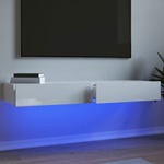 vidaXL TV ormarići LED 2 kom visoki sjaj bijeli 60 x 35 x 15,5 cm