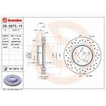 Kočni disk BREMBO 09.5673.1X