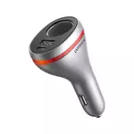 69340 - UGREEN auto punjač 84W, USB-C, USB-A, PD, QC 4.0, srebrni, 69340 - 69340 - Ugreen jaki razdjelnik za upaljač od 84 W: - Vaš automobilski upaljač iz jednog priključka za punjenje prebacuje se na 60 W DC 12 V/24 V utičnicu i istovremeno na...