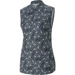 Puma Womens Cloudspun Island Flower Sleeveless Polo Navy Blazer L