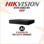 HIKVISION 8 KANALNI 5MP ACUSENSE VIDEO SNIMAČ DVR-208U-M1