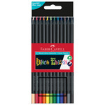 Boje drvene 12boja trokutaste Black Edition Faber Castell 116412 blister