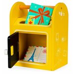 EcoToys drveni poštanski sandučić žuti