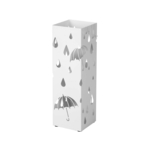 SONGMICS Metal umbrella stand with hooks and drip tray LUC49B