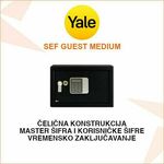 YALE SEF GUEST MEDIUM - TREZOR SA ŠIFROM ZA GOSTE YSG/250/DB2