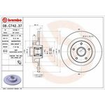 Kočni disk BREMBO 08.C742.37