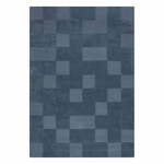 Tamno plavi ručno rađen vunen tepih 160x230 cm Checkerboard – Flair Rugs