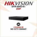 DVR-204G-K1 HIKVISION 4 KANALNI 2MP AI VIDEO SNIMAČ