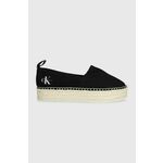 Espadrile Calvin Klein Jeans PLATFORM ESPADRILLE ML BTW boja: crna, s platformom, YW0YW01378