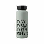 Svijetlo zelena termosica Design Letters Forever, 500 ml