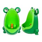 Lean Toys pisoar Mini Frog Urinal With Suction Cups Boys Green