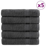 vidaXL Ručnici za tuš 25 kom antracit 70 x 140 cm 600 gsm 100 % pamuk