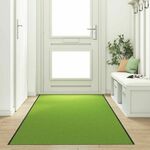 vidaXL Otirač Zeleni, Crni Poliamid 400 x 120 x 0.9 cm Otirač