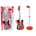 Dječja električna gitara s mikrofonom "Singer Star" - crvena
