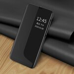 Side Clear View Standing Cover za Huawei P30 Pro Crni