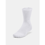 Under Armour Socks UA 3-Maker 3pk Mid-Crew-WHT - unisex bijela
