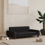 vidaXL Krevet za pse crni 90 x 53 x 30 cm od umjetne kože
