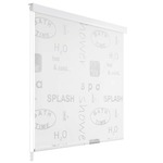 vidaXL Rolo zastor za tuš 160 x 240 cm s raznim natpisima