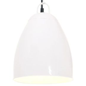 VidaXL Industrijska viseća svjetiljka 25 W bijela okrugla 32 cm E27