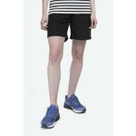 Pamučne kratke hlače Norse Projects Sophia Light boja: crna, glatki materijal, visoki struk, NW35.0036.9999-9999