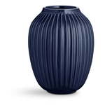 Tamnoplava vaza od kamenine Kähler Design Hammershoi, visina 25 cm