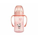 Canpol babies Exotic Animals šalica za učenje pijenja s ručkama 6+ m Pink 240 ml