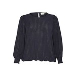 KAFFE CURVE Bluza 'Lio' patlidžan / srebro