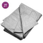 vidaXL Cerada 180 g/m² 8 x 10 m siva HDPE