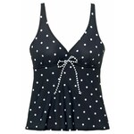 s.Oliver Tankini top 'Audrey' crna / bijela 5512772