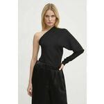 Bluza Rick Owens Lilies za žene, boja: crna, bez uzorka, LI02D5220NEOS