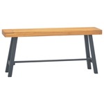 vidaXL Klupa 110 cm od masivne tikovine