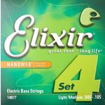Elixir 14077 Electric Bass NANOWEB Medium Long Scale 45-105 žice za 4-žičanu bas gitaru