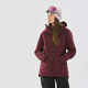 Skijaška jakna FR100 ženska tamnocrvena