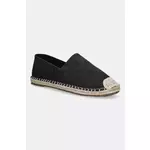 Espadrile od brušene kože Guess ELCHE boja: crna, FMJELC FAB14